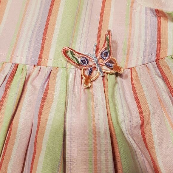 Middleton Reborn Pink Multi Striped Doll Dress - Picture 3 of 9